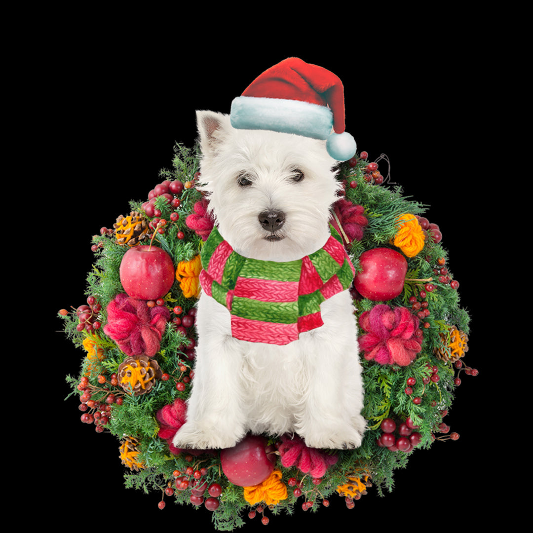 Ornament- West Highland Terrier Christmas Ornament, Happy Christmas Ornament, Car Ornament - Best gifts your whole family