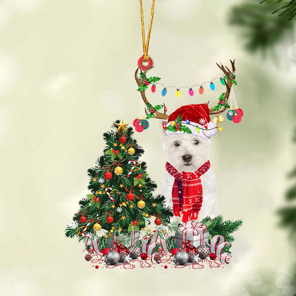 Ornament- West Highland White Terrier-Christmas Tree Gift Hanging Ornament, Christmas Ornament, Car Ornament - Best gifts your whole family