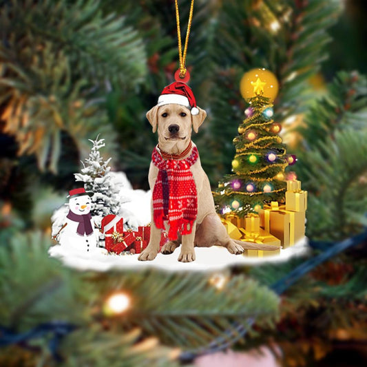 Ornament- Yellow Labrador Retriever Christmas Ornament Dog Ornament, Car Ornament, Christmas Ornament - Best gifts your whole family