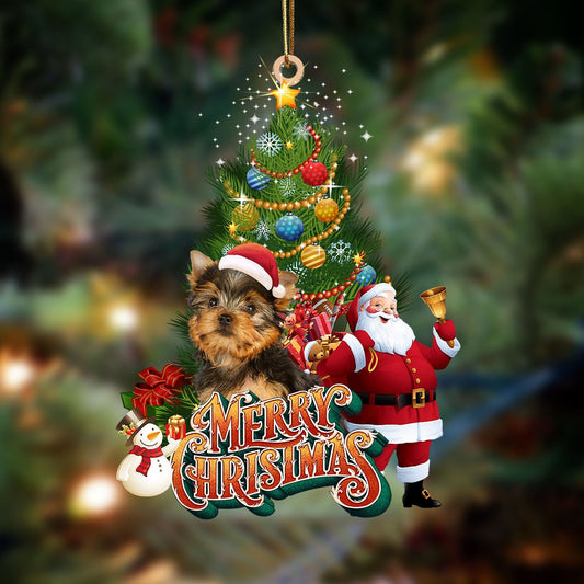 Ornament- Yorkshire Terrier-Christmas Tree&Dog Hanging Ornament, Happy Christmas Ornament, Car Ornament - Best gifts your whole family