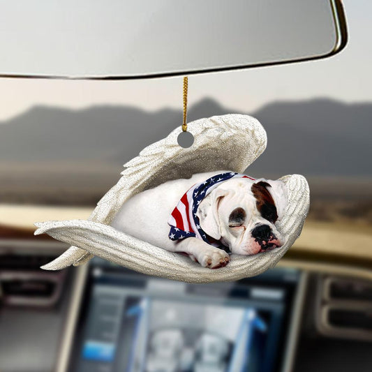 Ornaments- American Bulldog sleeping angel American Bulldog lover dog mom ornament - Best gifts your whole family
