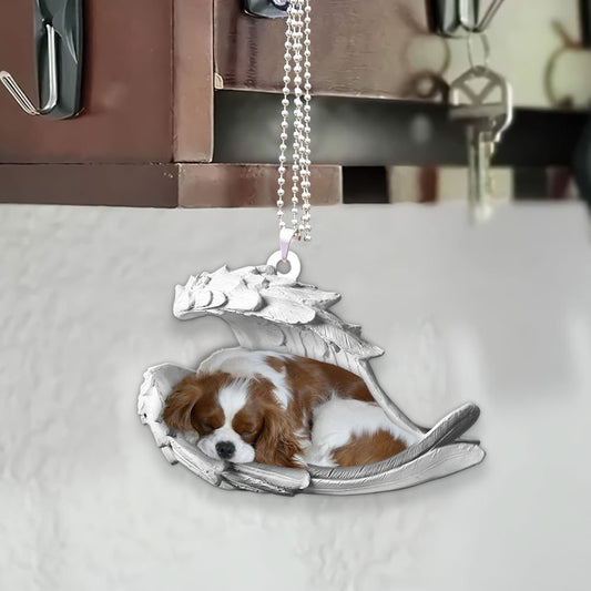 Ornaments- Cavalier King Charles Spaniel- Sleeping Angel-Two Sided Ornament, Dog Ornaments, Car Ornament - Best gifts your whole family