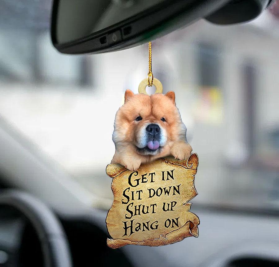 Ornaments- Chow chow get in two sided ornament, Dog Ornaments, Car Ornament - Best gifts your whole family