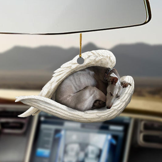 Ornaments- Greyhound sleeping angel greyhound lovers dog moms ornament, Dog Ornaments, Car Ornament - Best gifts your whole family