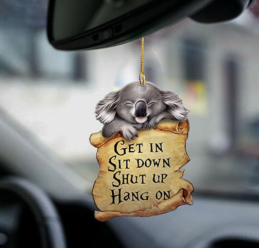 Ornaments- Koala get in koala lover two sided ornament, Dog Ornaments, Car Ornament - Best gifts your whole family