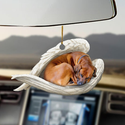 Ornaments- Rhodesian Ridgeback sleeping angel Rhodesian Ridgeback lovers dog moms ornament - Best gifts your whole family