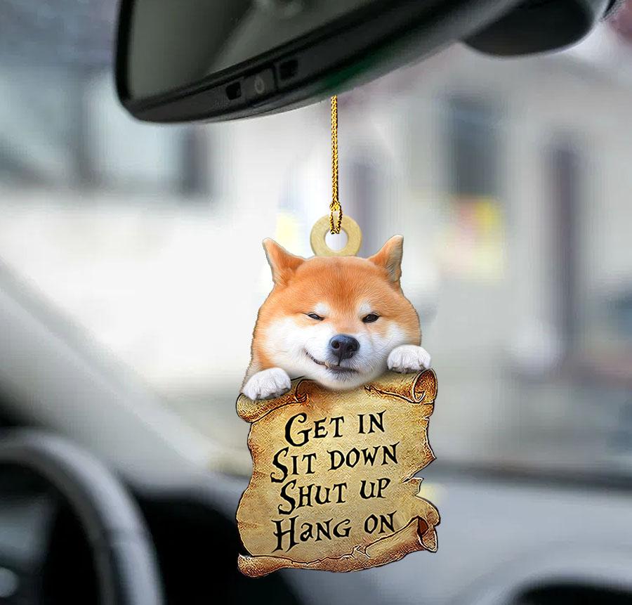 Ornaments- Shiba inu get in two sided ornament, Dog Ornaments, Car Ornament - Best gifts your whole family