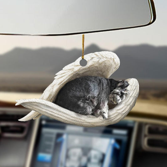 Ornaments- Standard Schnauzer sleeping angel Standard Schnauzer lovers dog mom ornament - Best gifts your whole family