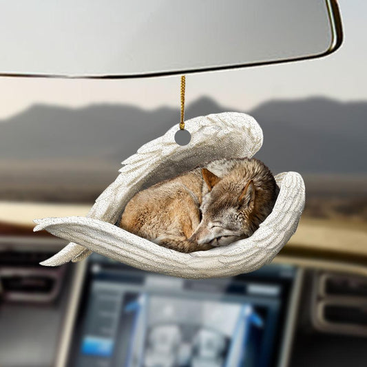 Ornaments- Wolf sleeping angel wolf lovers ornament, Dog Ornaments, Car Ornament - Best gifts your whole family