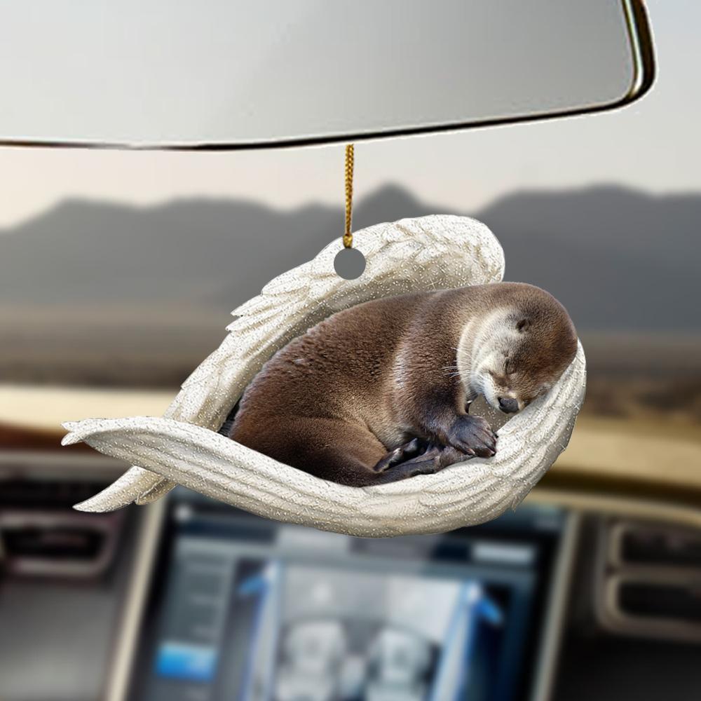 Otter Sleeping Angel Otter Lovers Ornament - Best gifts your whole family