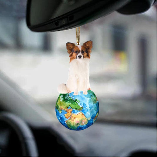 Papillon-Around My Dog-Two Sided Ornament - Best gifts your whole family