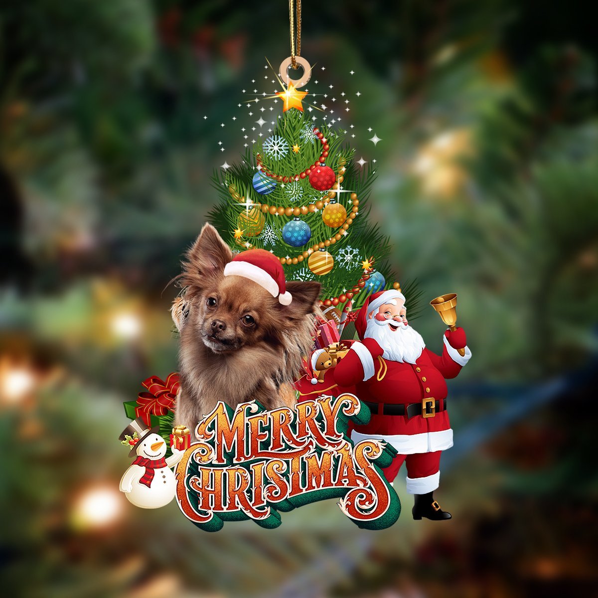 Papillon-Christmas Tree&Dog Hanging Ornament - Best gifts your whole family