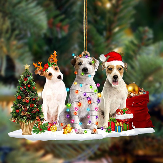 Parson Russell Terrier-Christmas Dog Friends Hanging Ornament - Best gifts your whole family
