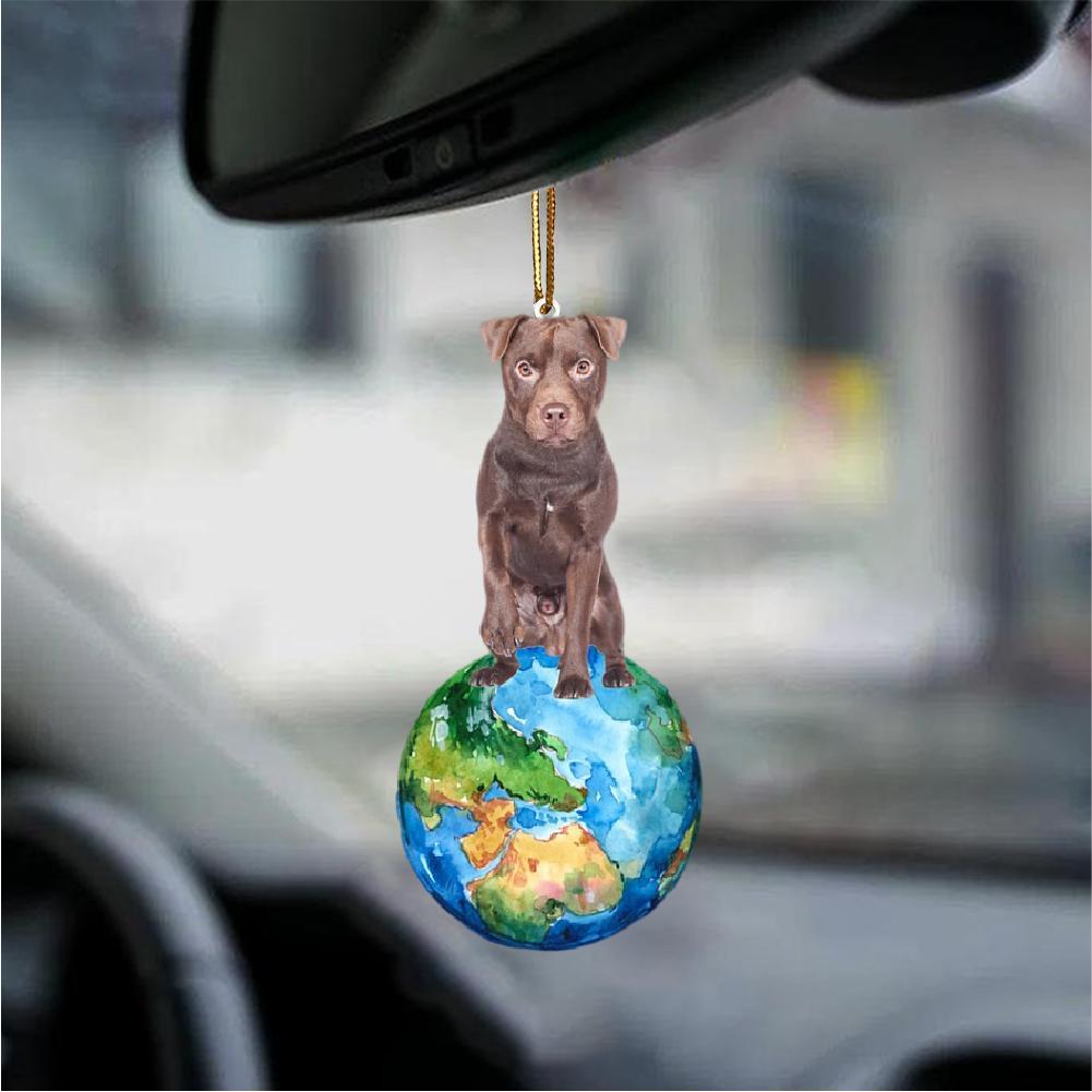 Patterdale Terrier-Around My Dog-Two Sided Ornament - Best gifts your whole family