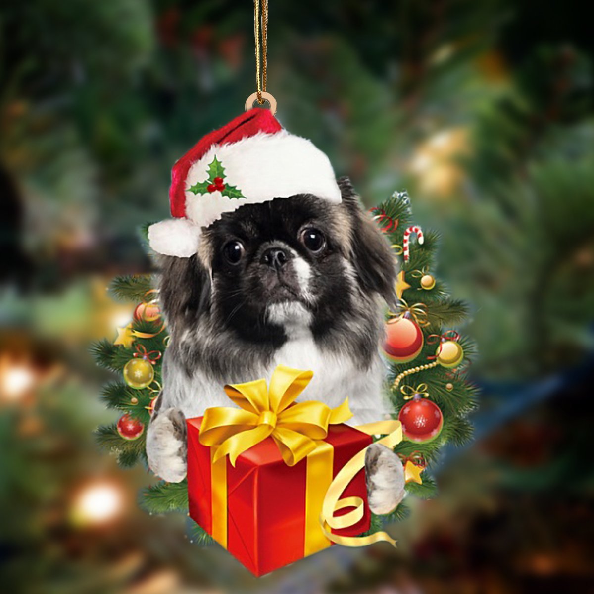 Pekingese-Dogs Give Gifts Hanging Ornament - Best gifts your whole family