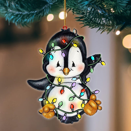 Penguin Christmas Light Hanging Ornament, Animal Christmas Ornaments - Best gifts your whole family