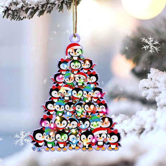 Penguin Lovely Tree Gift For Penguin Lover Ornament - Best gifts your whole family