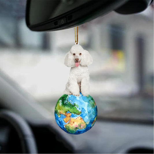 Poodle2-Around My Dog-Two Sided Ornament - Best gifts your whole family
