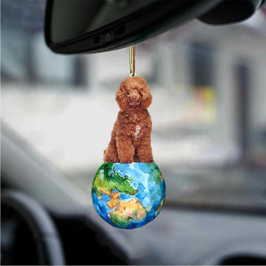 Poodle3-Around My Dog-Two Sided Ornament - Best gifts your whole family