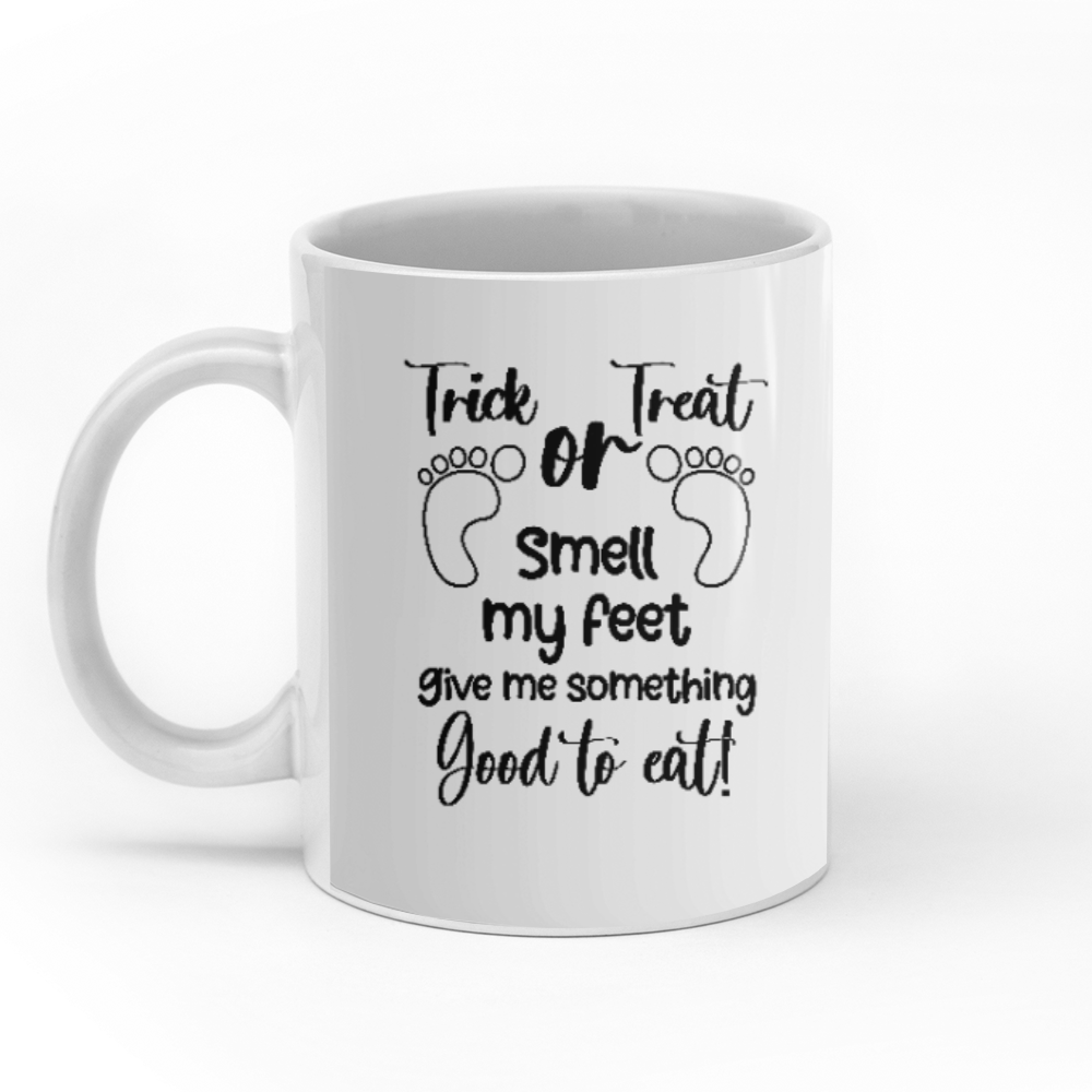Trick Or Treat Give Me Something To Eat personalised gift customized mug coffee mugs gifts custom christmas mugs