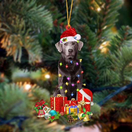 SILVER Labrador-Dog Be Christmas Tree Hanging Ornament - Best gifts your whole family