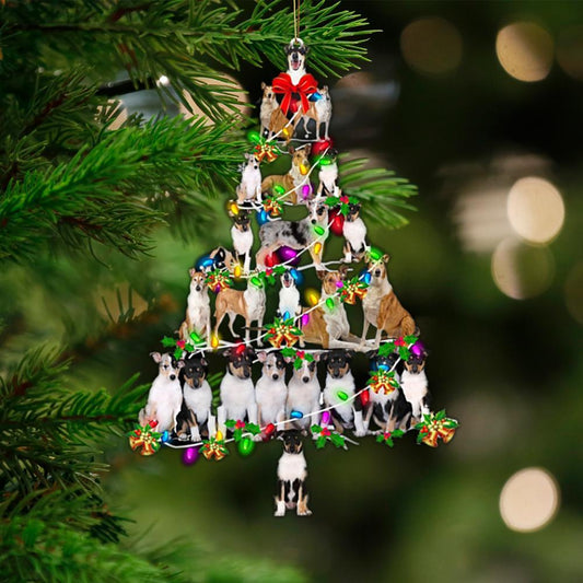 Smooth Collie-Christmas Tree Lights-Two Sided Ornament - Best gifts your whole family