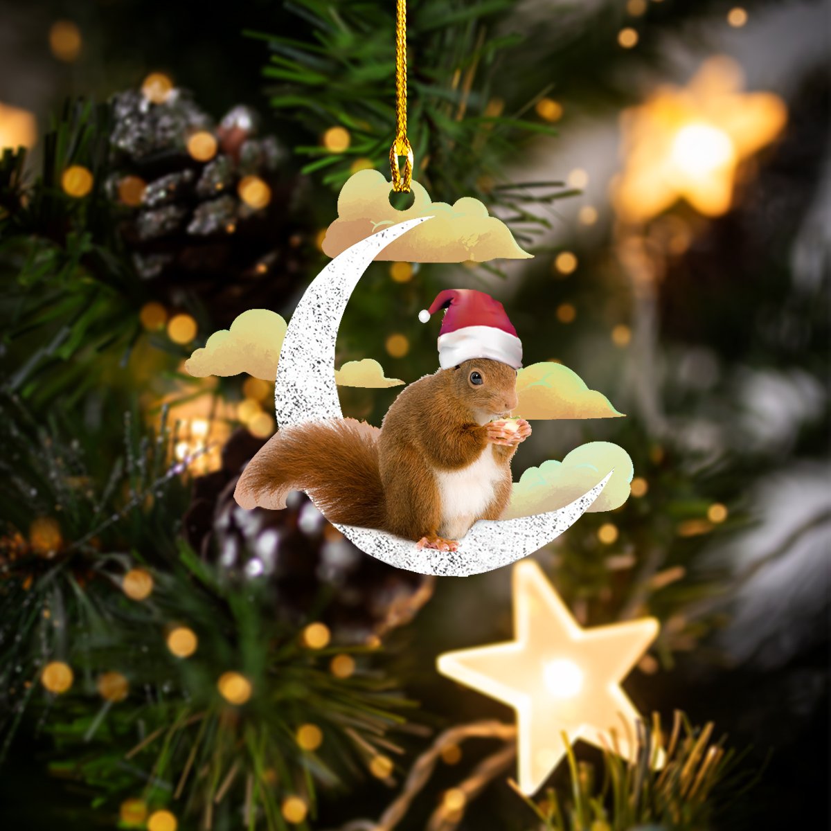 Squirrel Christmas Shaped Ornament DT69-CT-1147 - Best gifts your whole family