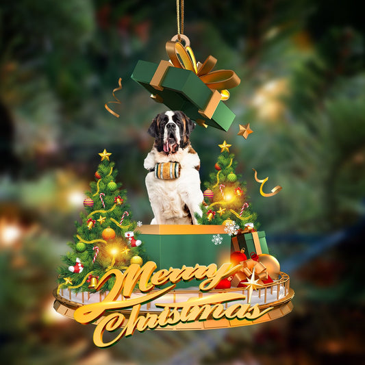 St Bernard-Christmas Gifts&Dogs Hanging Ornament - Best gifts your whole family