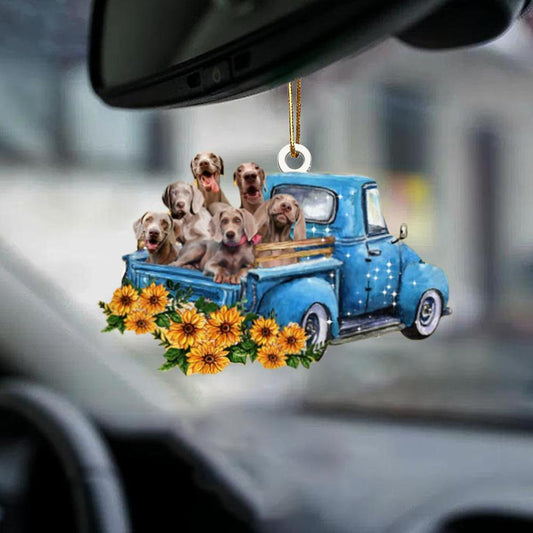 Weimaraner -Take The Trip Classic- Two Sided Ornament - Best gifts your whole family