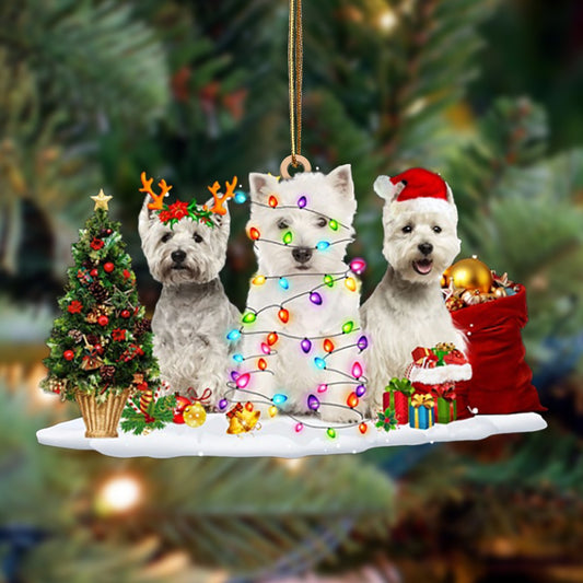 West Highland White Terrier-Christmas Dog Friends Hanging Ornament - Best gifts your whole family