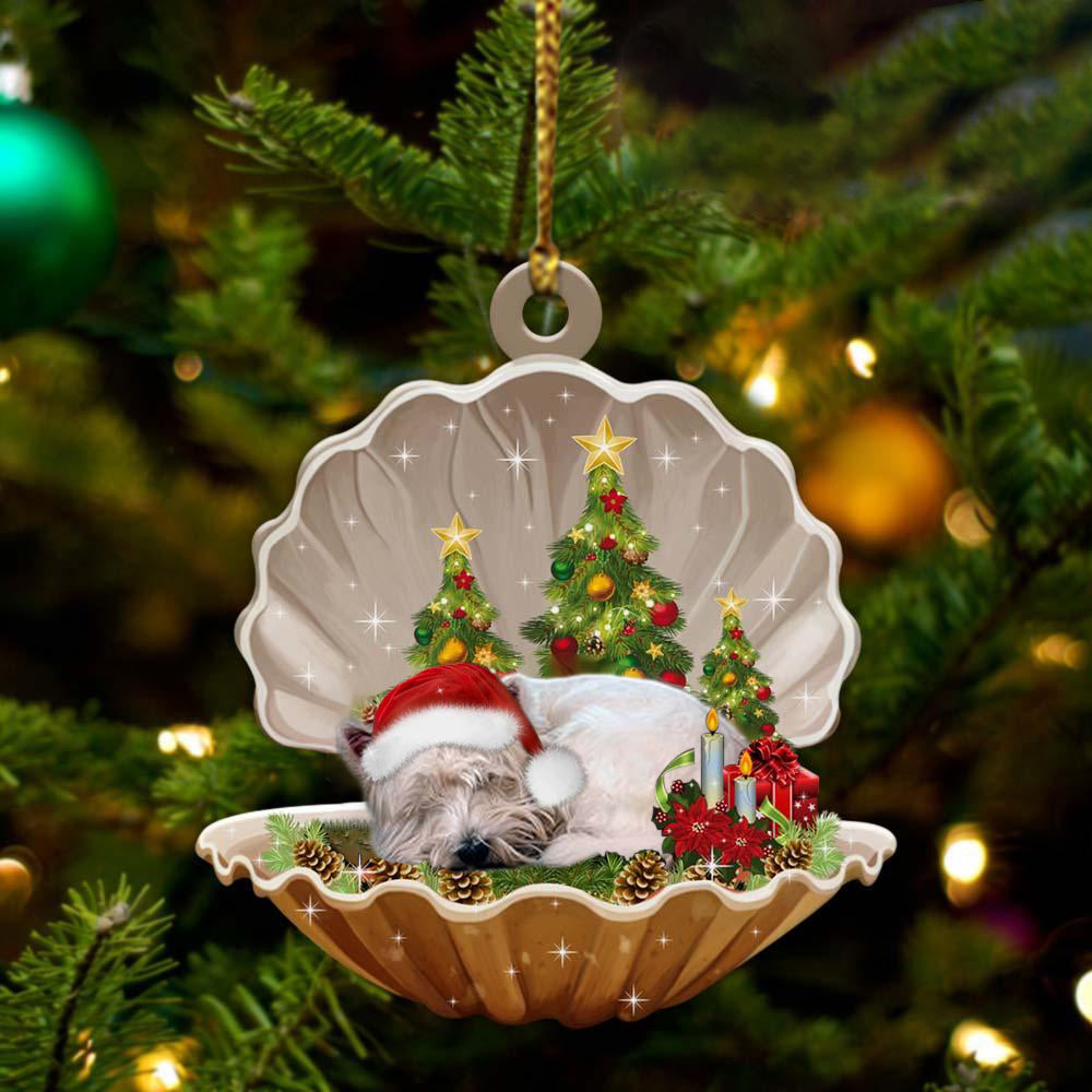 West Highland White Terrier3-Sleeping Pearl in Christmas Two Sided Ornament, Christmas Ornament, Car Ornament - Best gifts your whole family