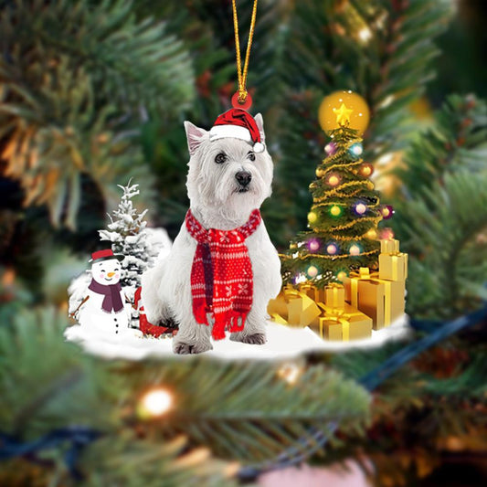 West Highland White TerrierWestie Christmas Ornament Dog Ornament, Car Ornament, Christmas Ornament - Best gifts your whole family