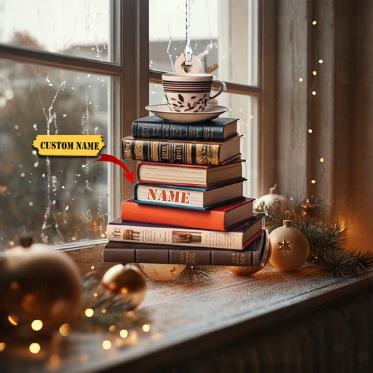 1-10 Christmas Tree Acrylic Hanging Ornaments Unique Book Lover Pendant Gift lot121, Ornament Decoration, Ornament For Gift, Ornament Christmas