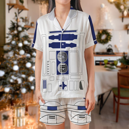 ChatGPT đã nói:  Robot Droid Short Pajama Set – Funny Sci-Fi Pajamas | Cool Sleepwear Gift for Women, Men, Kids & Youth, Matching Family Pajamas, Cozy Holiday Pajama Set HPRPJMADS-03