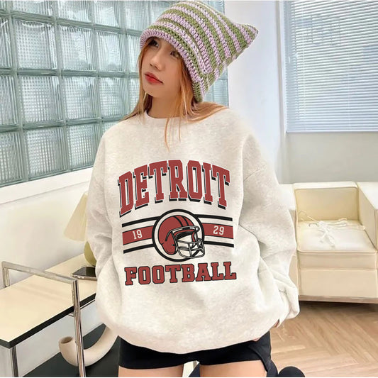 Detroit Football Sweatshirt,Detroit Football Shirt Retro Style 90s Vintage Unisex Crewneck, Graphic Tee Gift For Football Fan Sport (Copy)