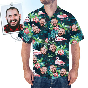 Custom Face Shirt Men's Hawaiian Shirt Big Pineapple