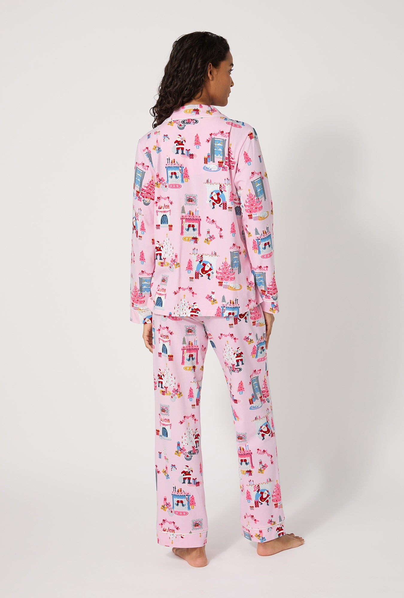 Must Be Santa Long Sleeve Classic Stretch Jersey Pj Set