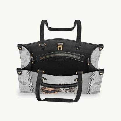 Just A Girl - Personalized Travelling Leather Handbag & Luggage Cover