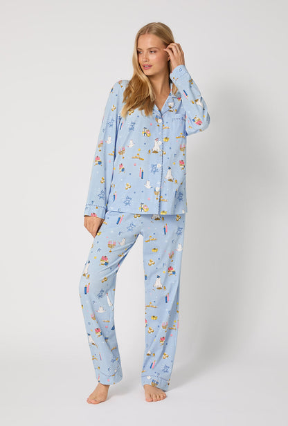 Love And Light Long Sleeve Classic Stretch Jersey Pj Set