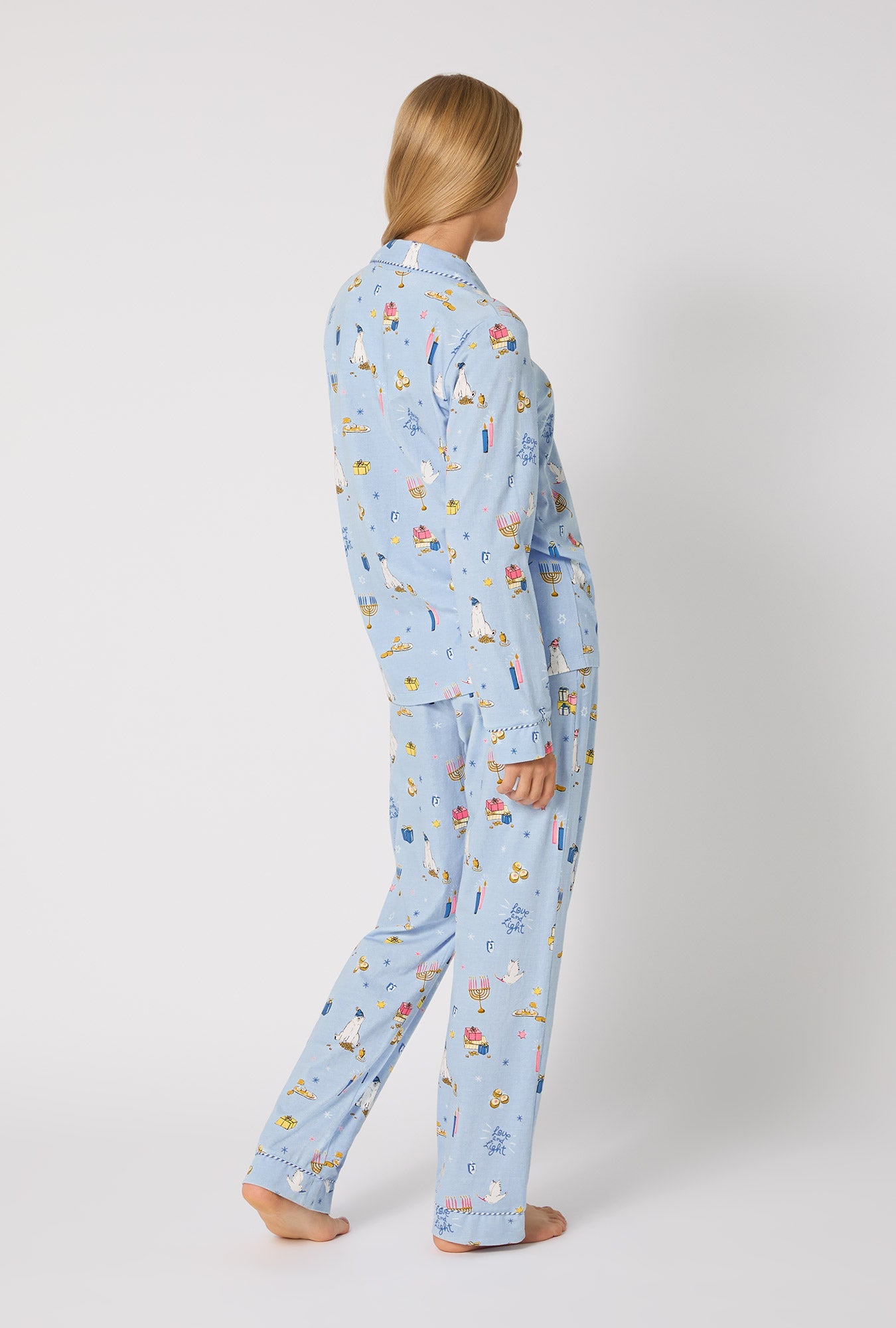 Love And Light Long Sleeve Classic Stretch Jersey Pj Set