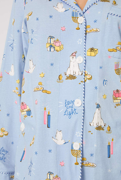 Love And Light Long Sleeve Classic Stretch Jersey Pj Set