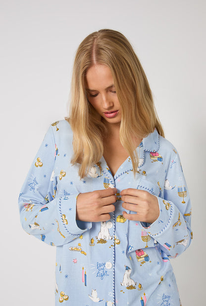 Love And Light Long Sleeve Classic Stretch Jersey Pj Set