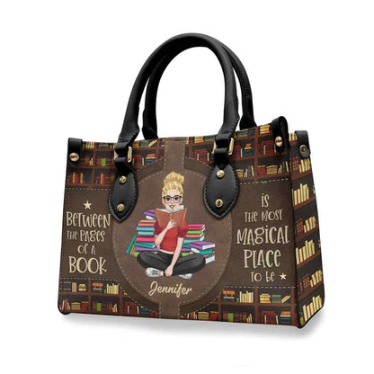 All You Need Is A Good Book - Personalized Book Leather Handbag