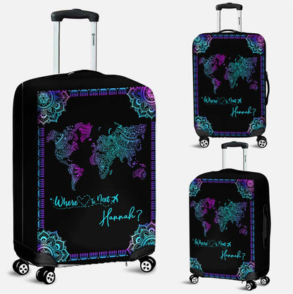 Where To Next - Personalized Travelling Leather Handbag & Luggage Cover