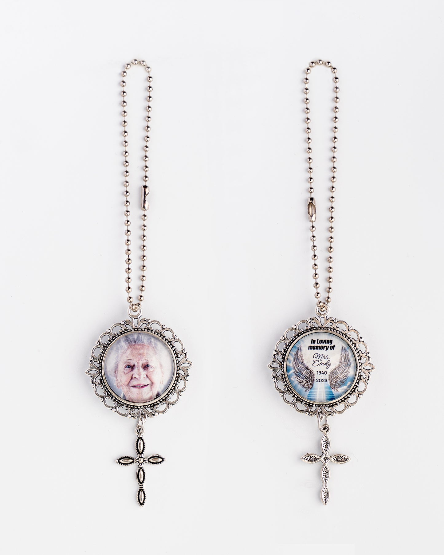 Wedding Photo Car Charm, Anniversary & Couple Photo Gift, Custom Rearview Mirror Access, Personalized Pet Memorial Rearview Charmory, Personalized Car Charm with Names or Quote.
