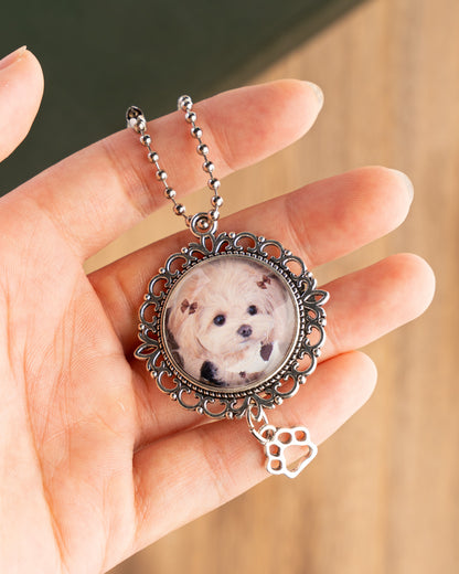 Wedding Photo Car Charm, Anniversary & Couple Photo Gift, Custom Rearview Mirror Access, Personalized Pet Memorial Rearview Charmory, Personalized Car Charm with Names or Quote.