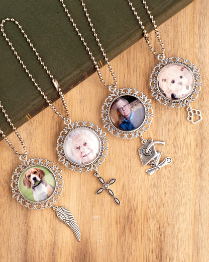 Wedding Photo Car Charm, Anniversary & Couple Photo Gift, Custom Rearview Mirror Access, Personalized Pet Memorial Rearview Charmory, Personalized Car Charm with Names or Quote.