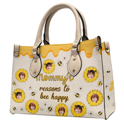 Nana's Reasons - Gift for grandma, mom - Personalized Leather Handbag