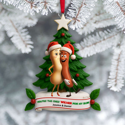 Cute Food Duo Ornament - Personalized Christmas Gifts For Couple