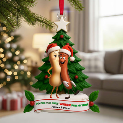 Cute Food Duo Ornament - Personalized Christmas Gifts For Couple